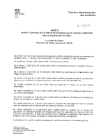 Arrêté préfectoral campagne chasse 2025/2026