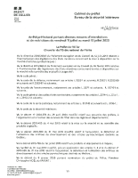 Interdictions et restrictions diverses du 11 au 15 juillet