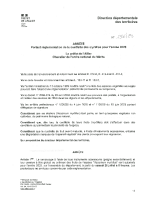 Arrêté préfectoral cueillette myrtilles 2025