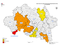 Carte restrictions usages de l’eau dans l’Allier