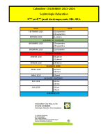 Calendrier sophrologie 2025-2026