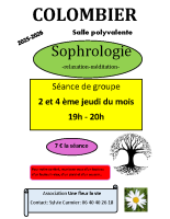 Affiche sophrologie 2025-2026