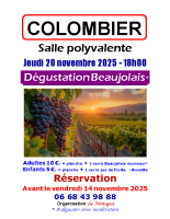 Dégustation beaujolais (20/11/25)