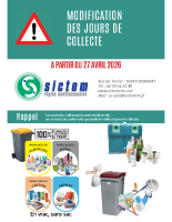 Changement de collecte 2026