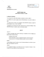 Arrêté délégations du maire aux adjoints et conseiller
