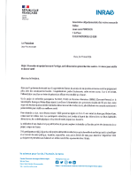 Courrier INRAE recherche volontaires pour étude alimentation seniors